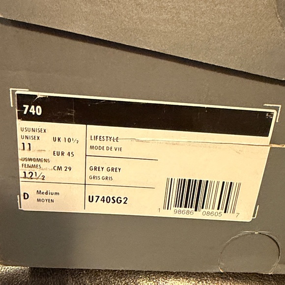 New Balance Silver Mens 740 - Picture 2 of 11